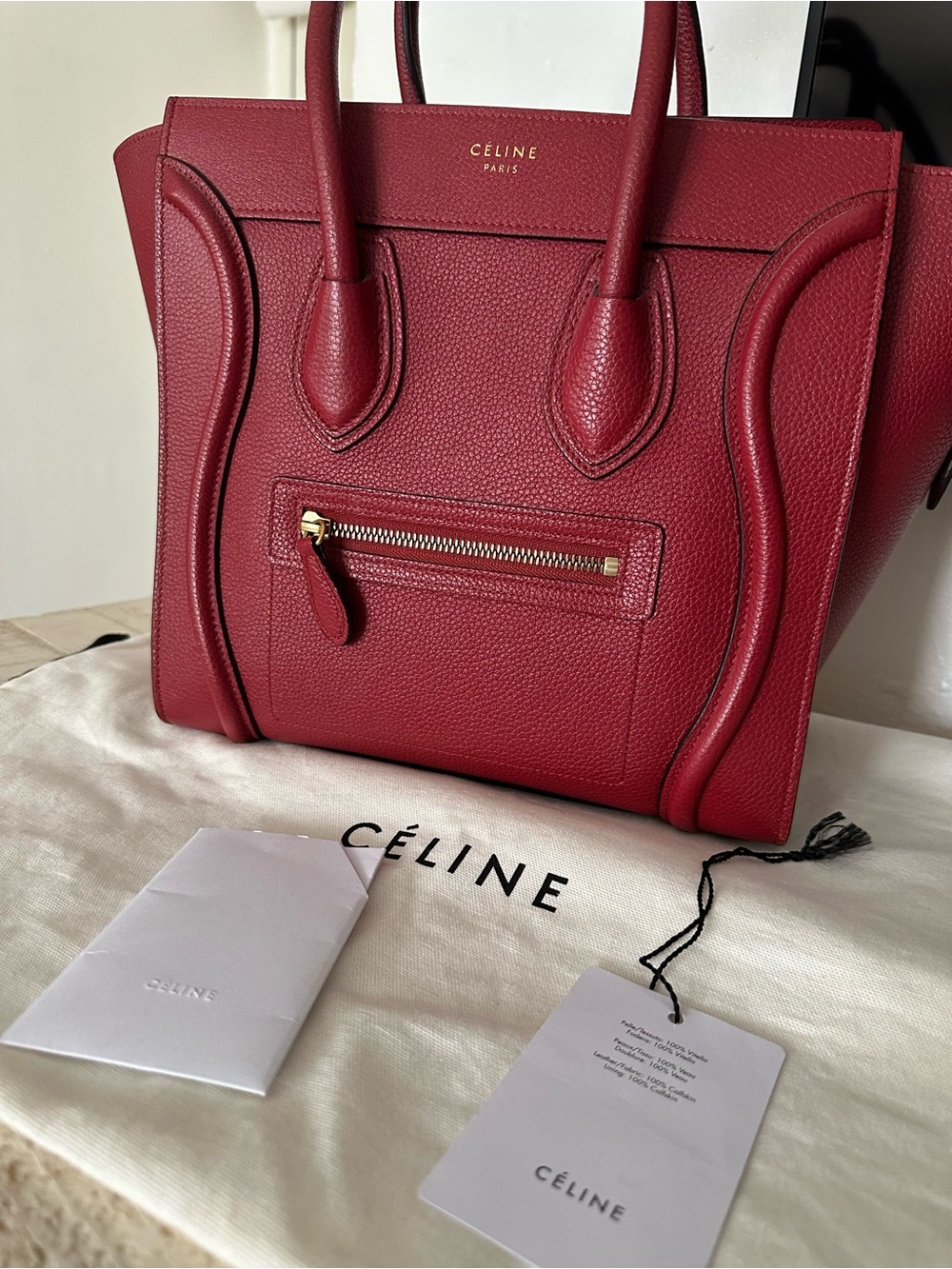 Celine Luggage Micro Tote